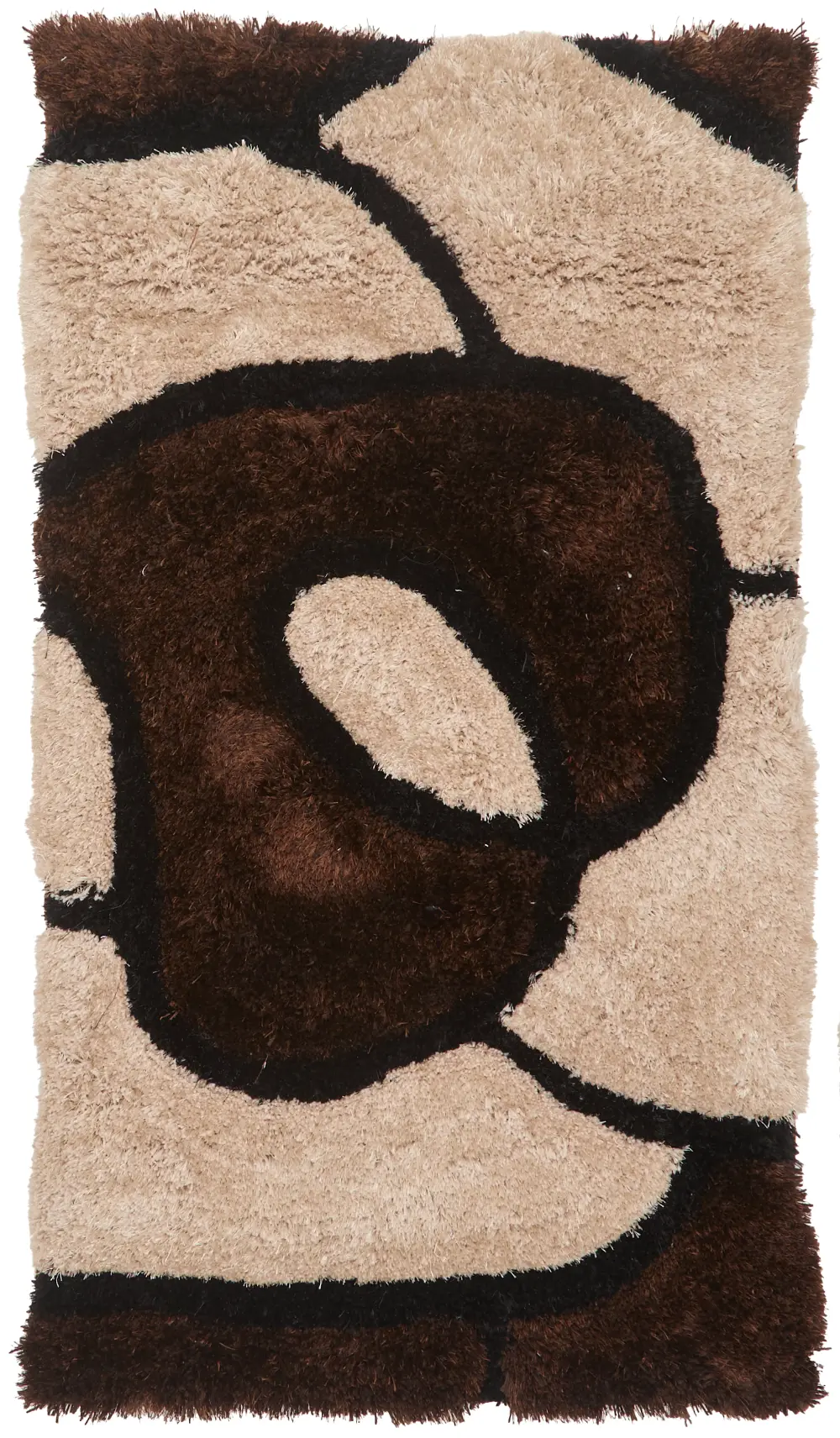 3D Carved Rose Chocolate Rug - Image 3