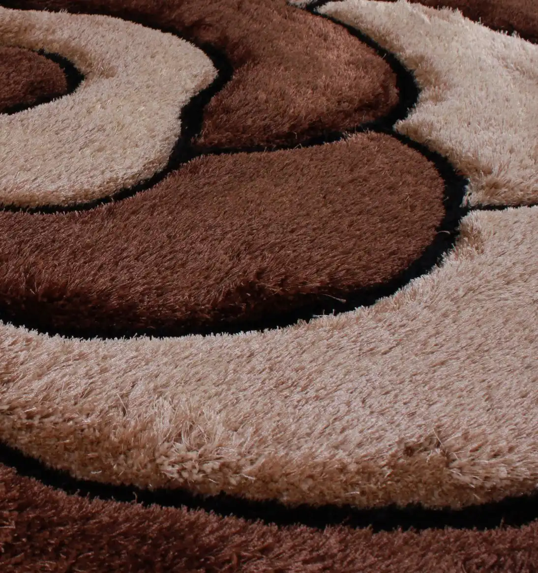3D Carved Rose Chocolate Rug - Image 4