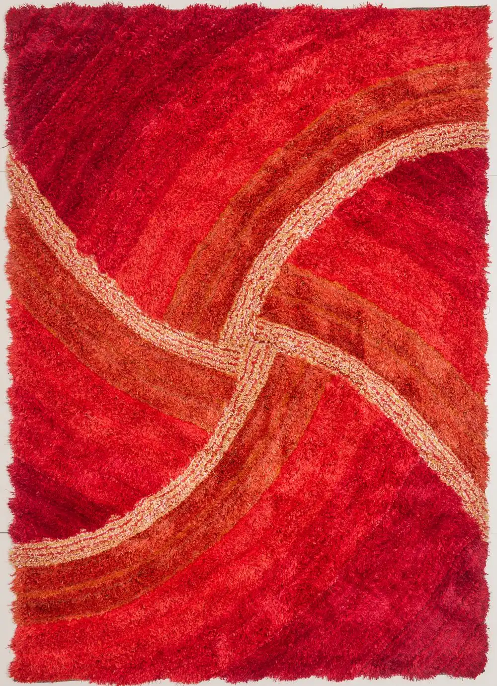 3D Ultimate Shaggy STELLA TERRACOTTA Rug - Image 3