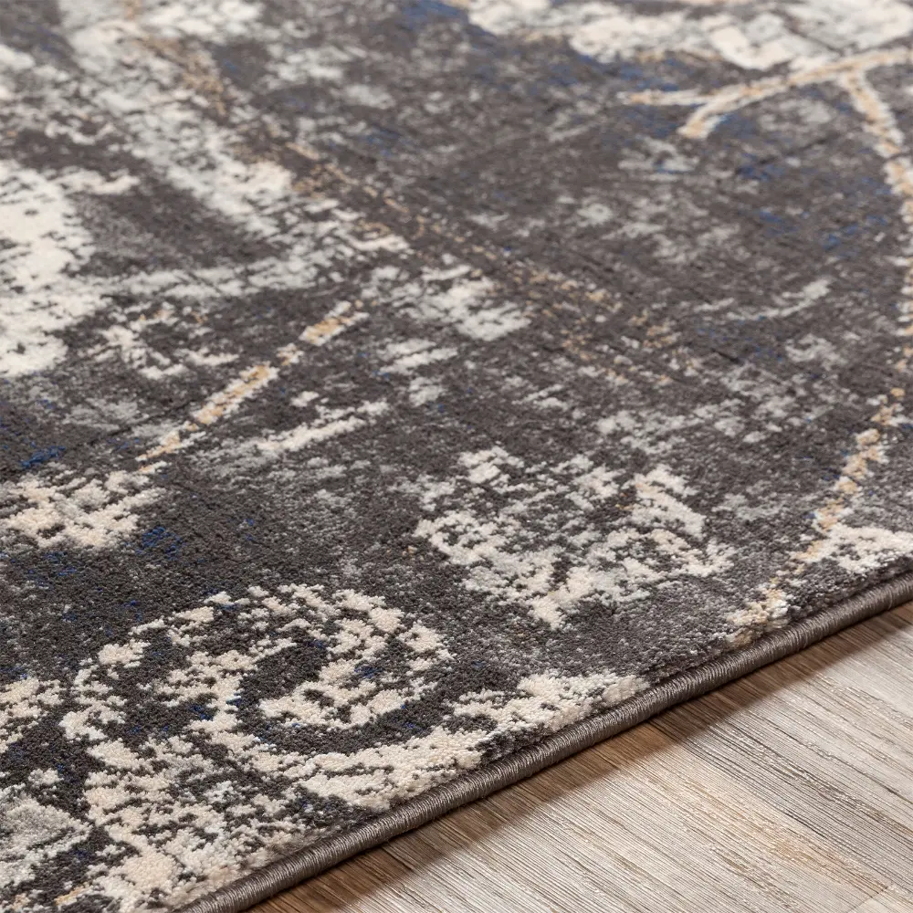 Aarya Vintage Oriental Boho Black Rug - Image 5