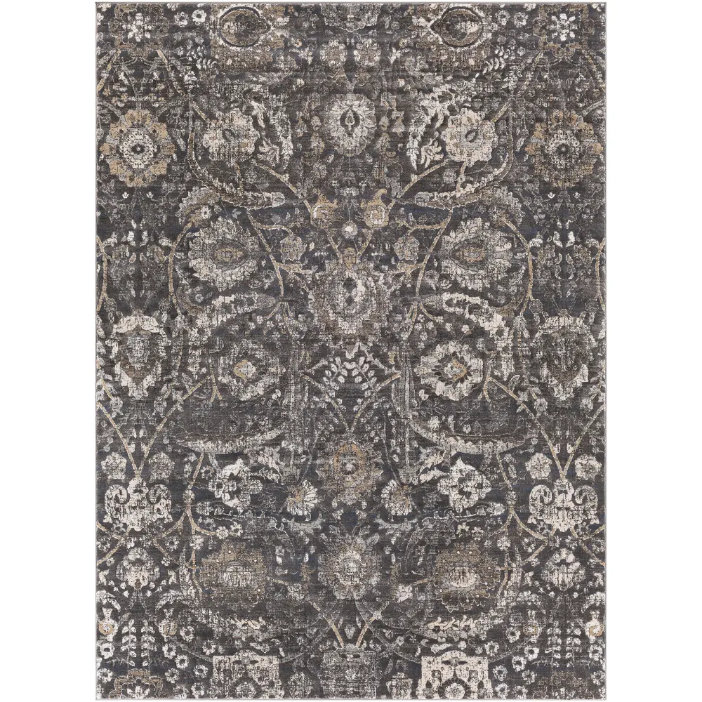 Aarya Vintage Oriental Boho Black Rug - Image 7