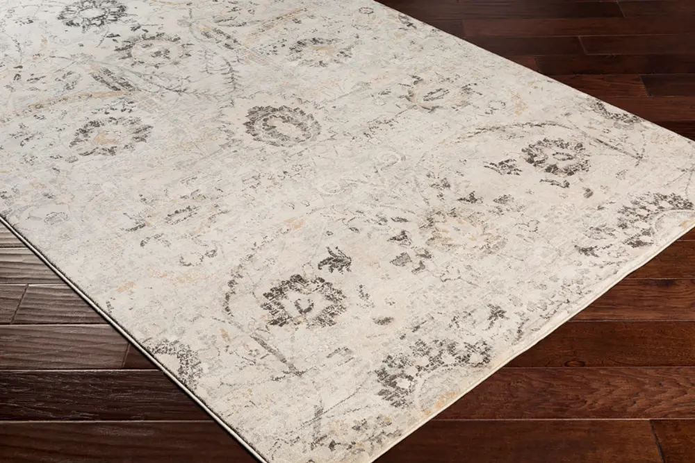 Aarya Vintage Oriental Boho Charcoal Rug - Image 4