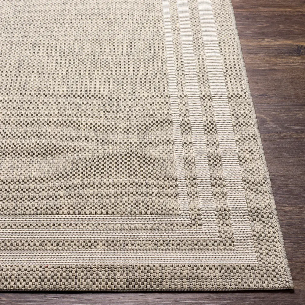Akriti In- & Outdoor Traditionnal Light Grey Rug - Image 7