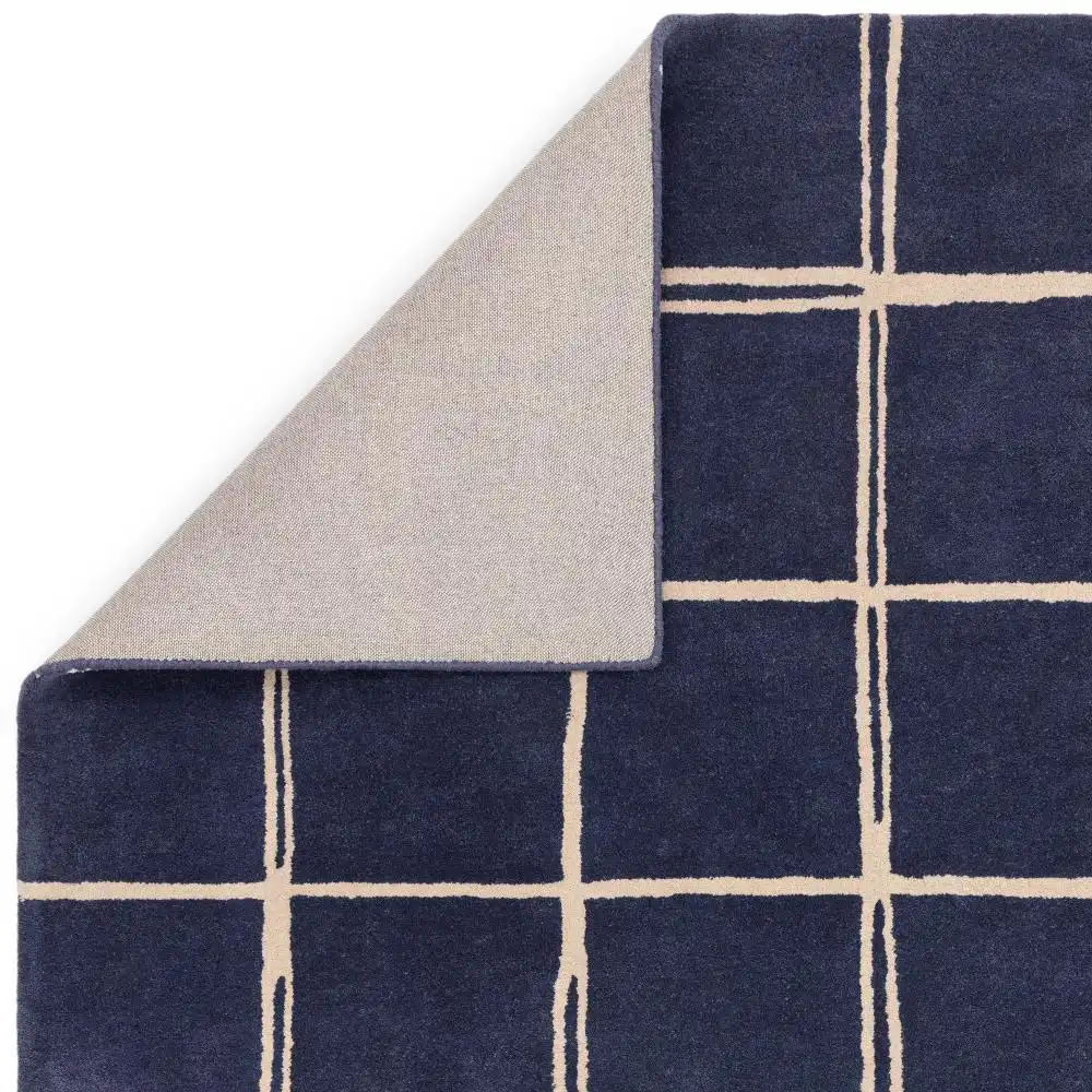 Albany Asiatic Grid Marine Rug - Image 4