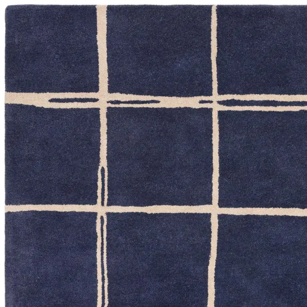 Albany Asiatic Grid Marine Rug - Image 5