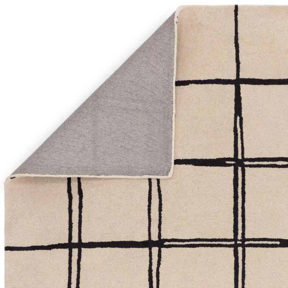 Albany Asiatic Grid Monochrome Rug - Image 6