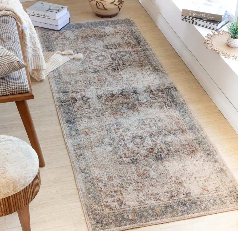 Alora Machine Oriental Modern Boho Burnt Orange Rug - Image 10