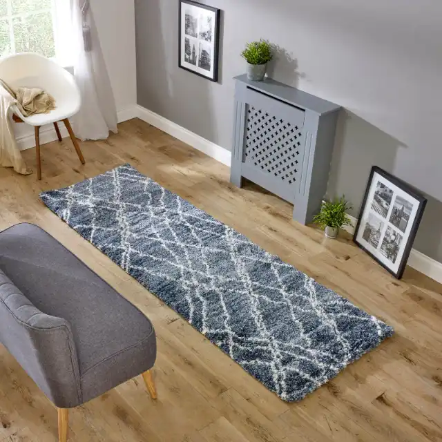 Alto AL01 Blue and Cream Rug - Image 3