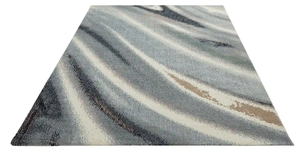 Amara AMA106 Ivory Grey Blue Rug - Image 4