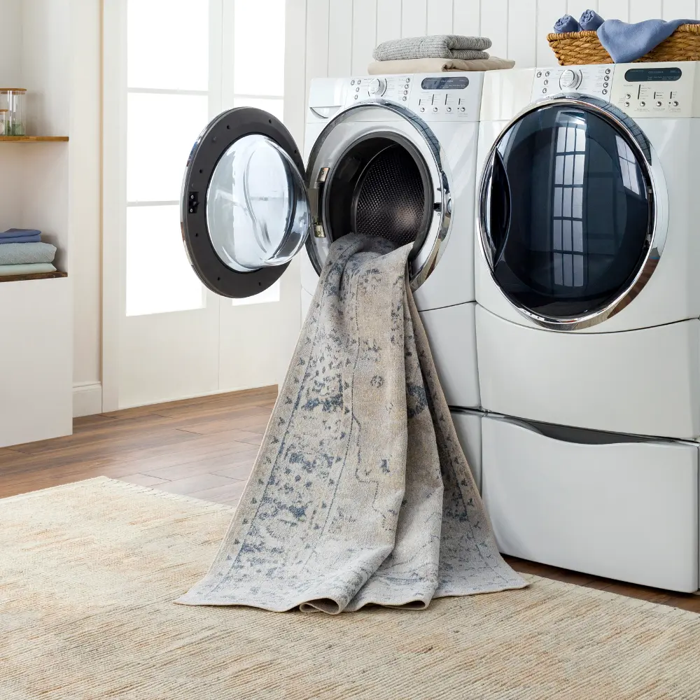 Amayra Machine Washable Traditionnal Boho Oatmeal Rug - Image 4