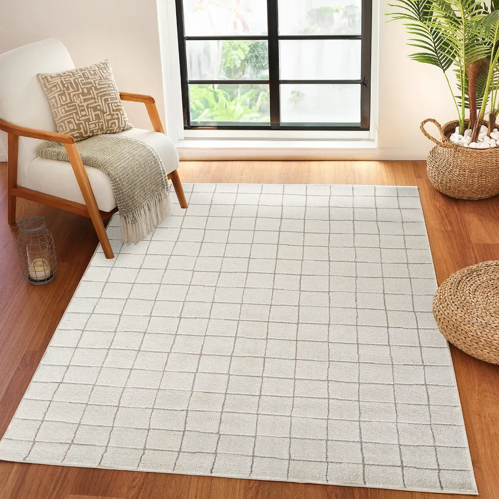 Cascade Our Pnw Home X Livabliss Scandi High Pile Taupe/Ivory Rug