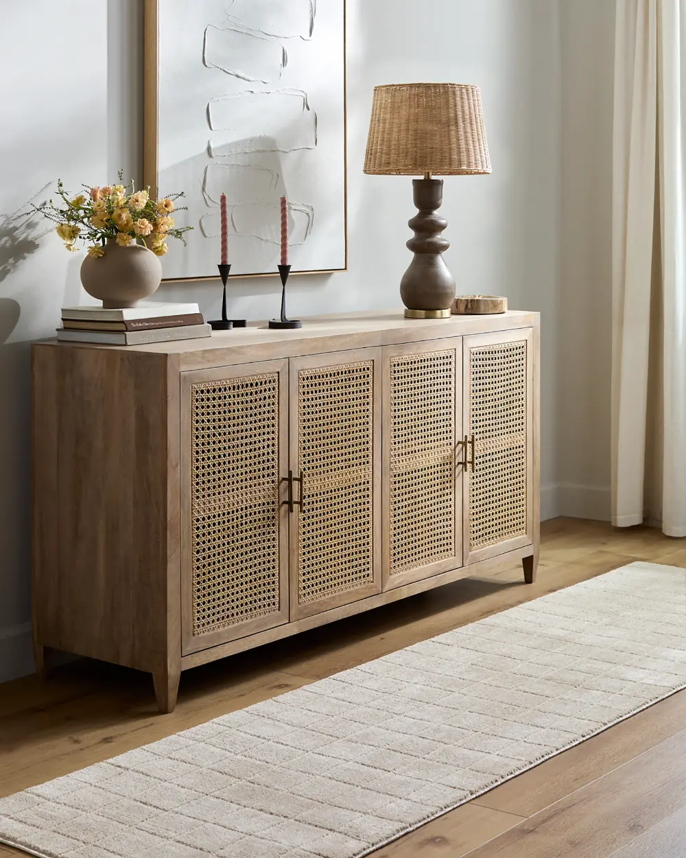 Cascade Our Pnw Home X Livabliss Scandi High Pile Light Beige/Light Brown Rug - Image 2
