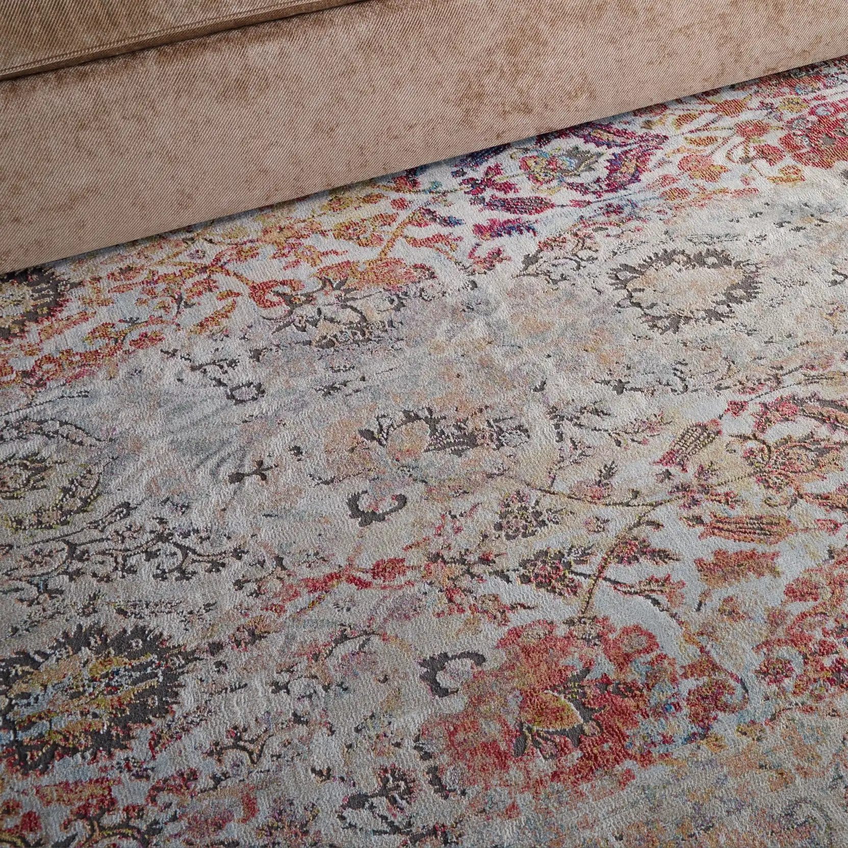 ANKARA GLOBAL ANR06 Ivory Orange Rug - Image 3