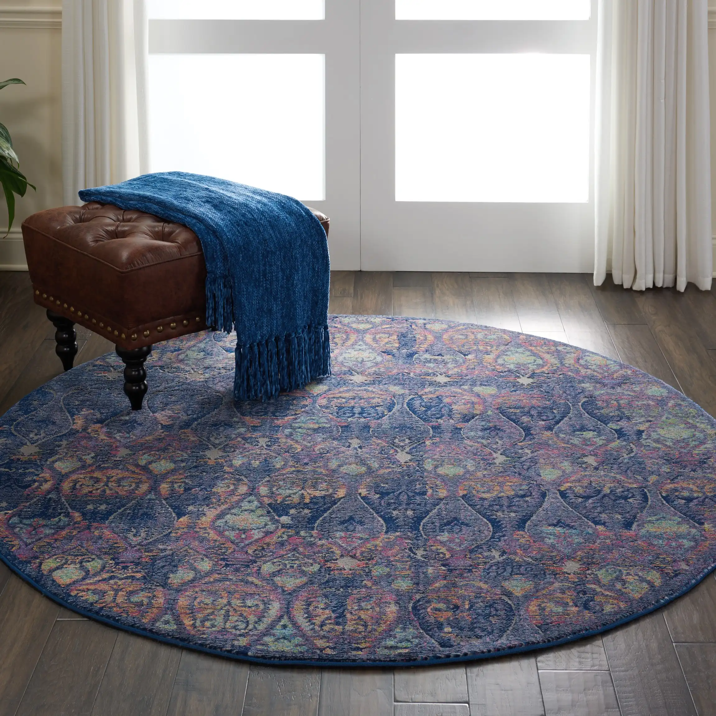 ANKARA GLOBAL ANR08 Navy Multi Rug - Image 6