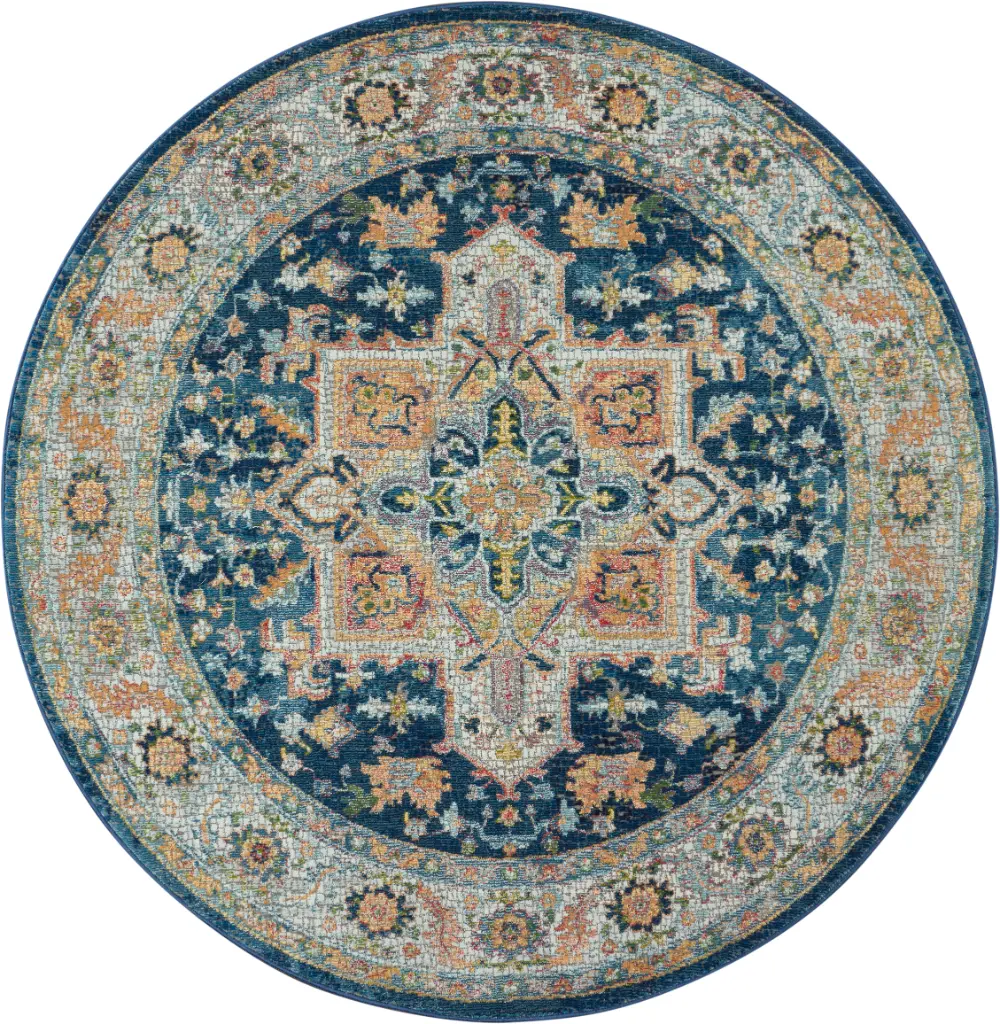 ANKARA GLOBAL ANR11 Blue Multi Rug - Image 13