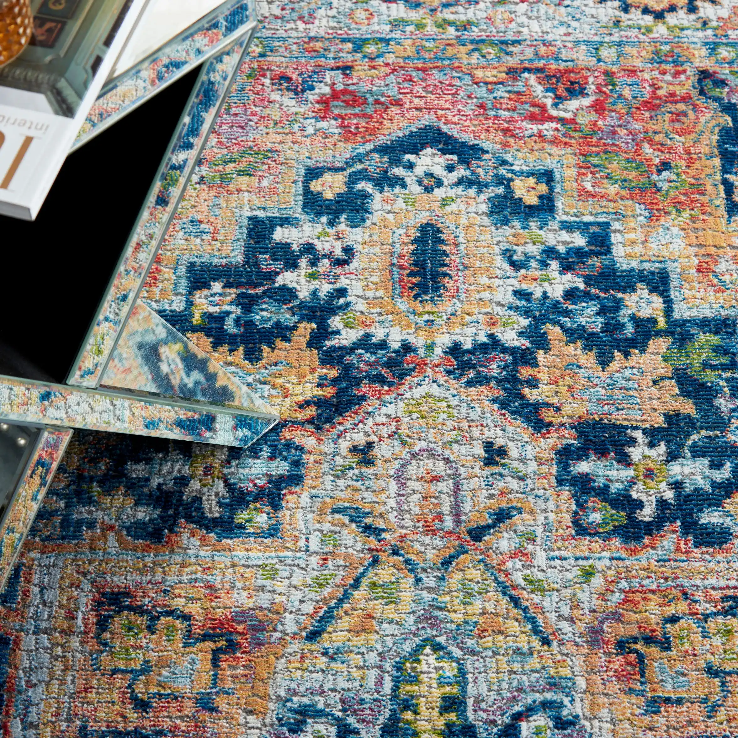 ANKARA GLOBAL ANR11 Blue Multi Rug - Image 4
