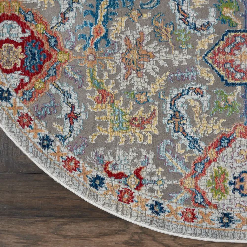 ANKARA GLOBAL ANR12 Grey Multi Rug - Image 8