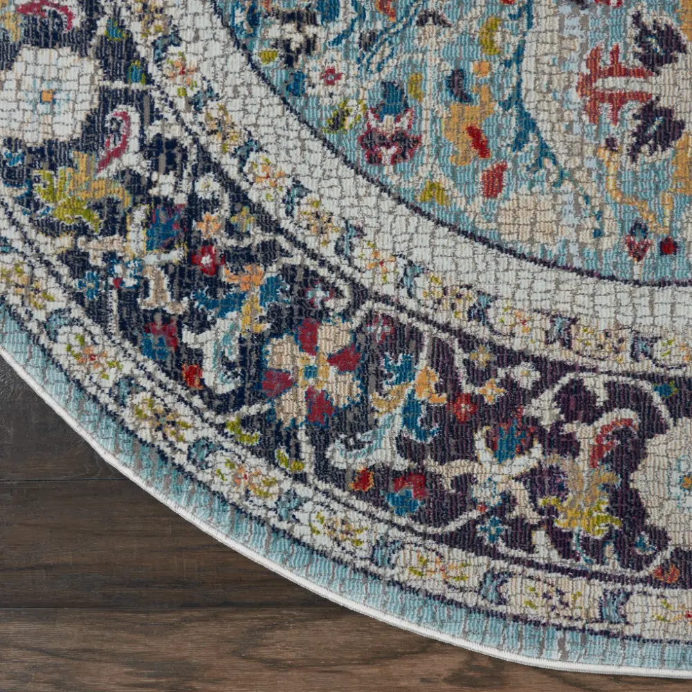 ANKARA GLOBAL ANR14 Teal Multi Rug - Image 8