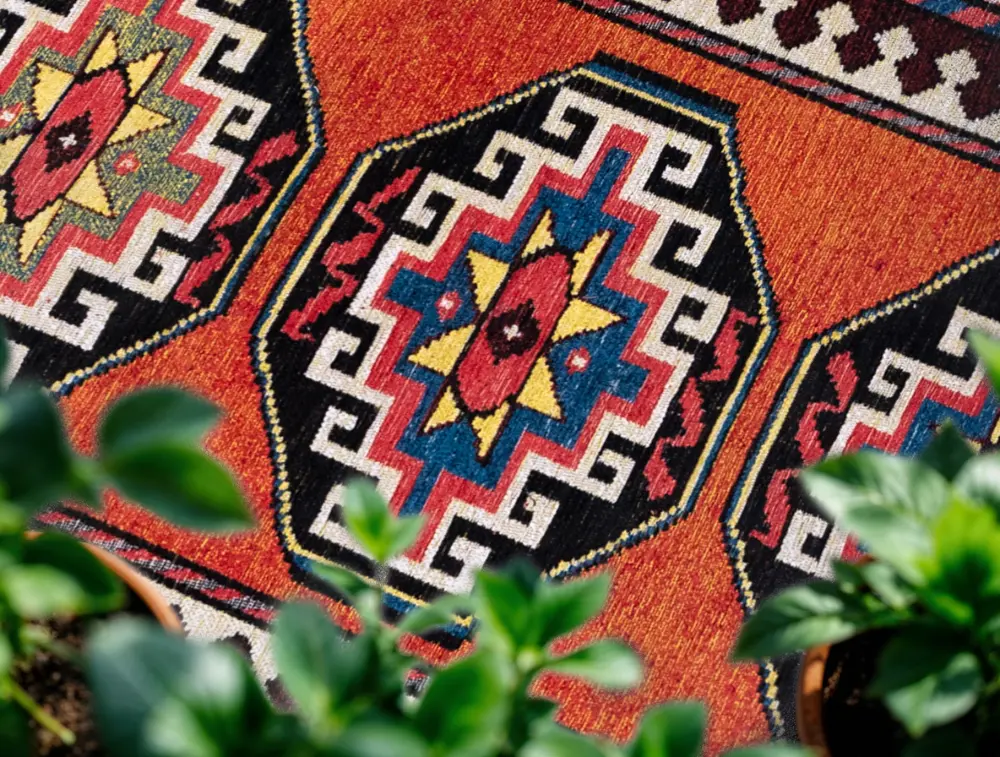 Antiquarian Antalia Red Mix 9844Washable Rug - Image 10