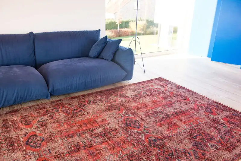 Antiquarian Hadschlu 8719 7-8-2 Red Washable Rug - Image 7