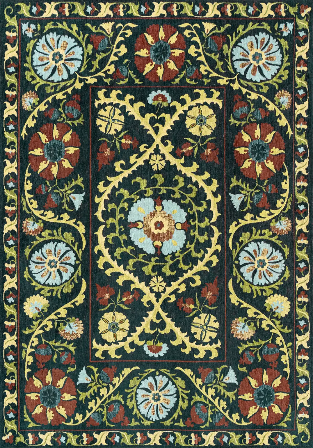 Antiquarian Suzani Bavaria 9729Washable Rug - Image 4
