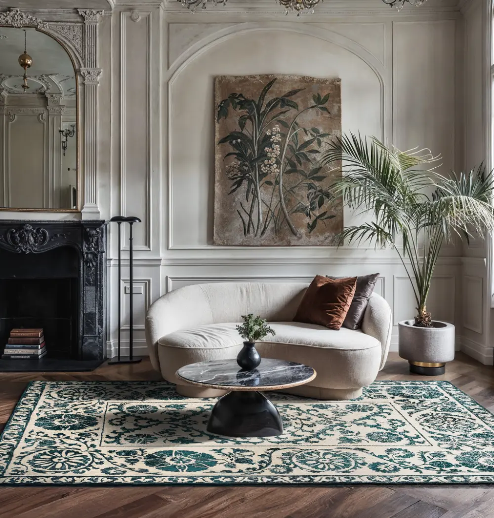 Antiquarian Suzani Notos 9733Washable Rug