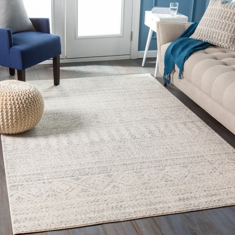 Anushkla Scandi Global Light Grey Rug - Image 2