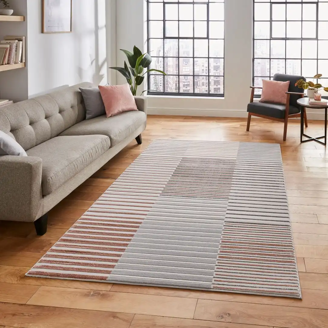 Apollo Think 2681 Grey Rose Rug