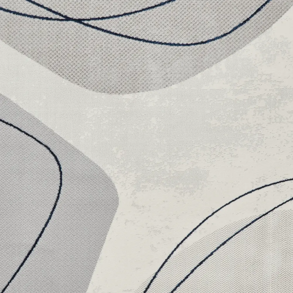 Apollo E9974 Grey/Blue Modern Abstract Rug - Image 6