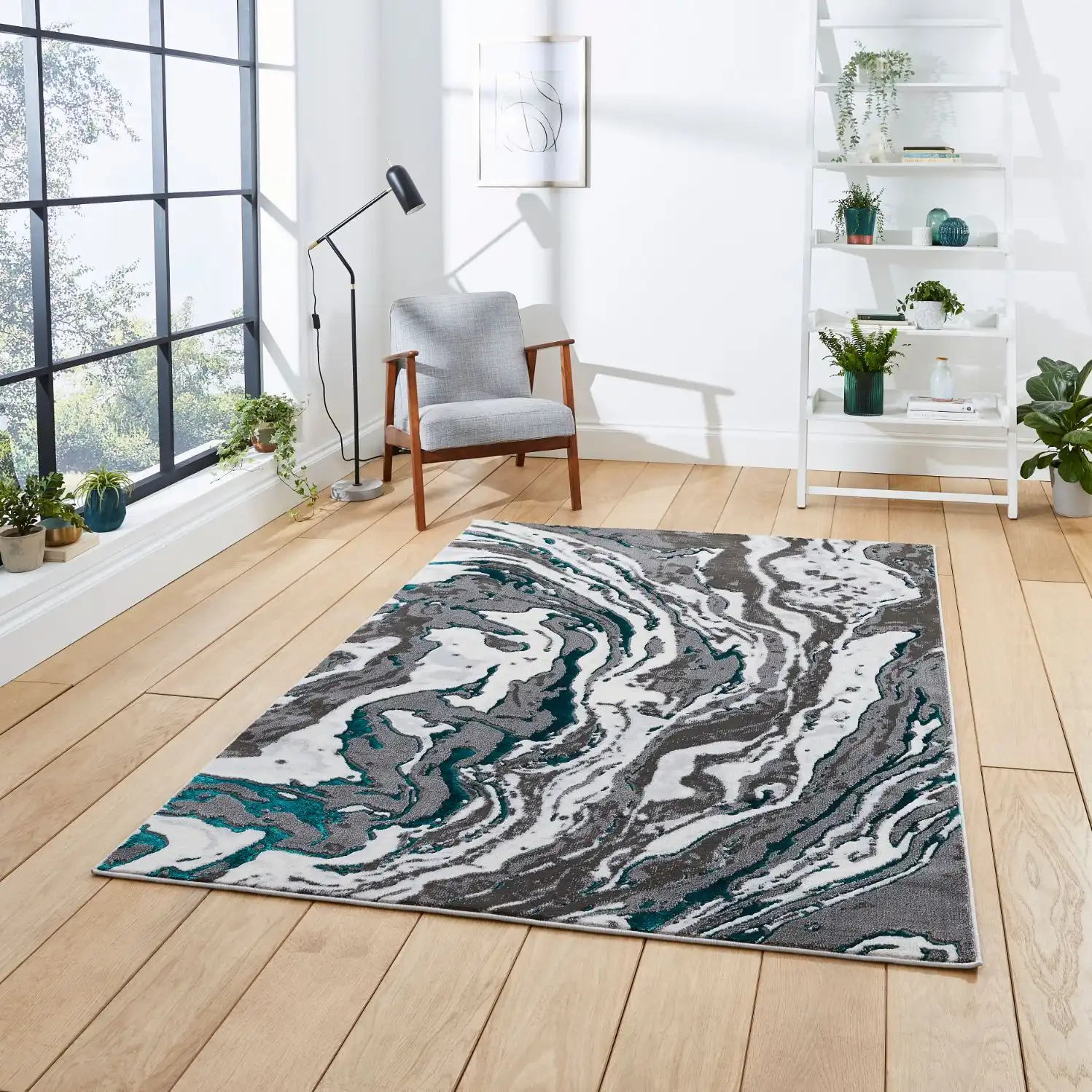 Apollo Think GR584 Grey Green Rug