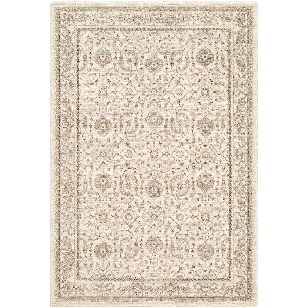 Arda Vintage Brown Grey Taupe Traditional Boho Fringe Living Dining Bedroom ACZ2301 Rug - Image 4