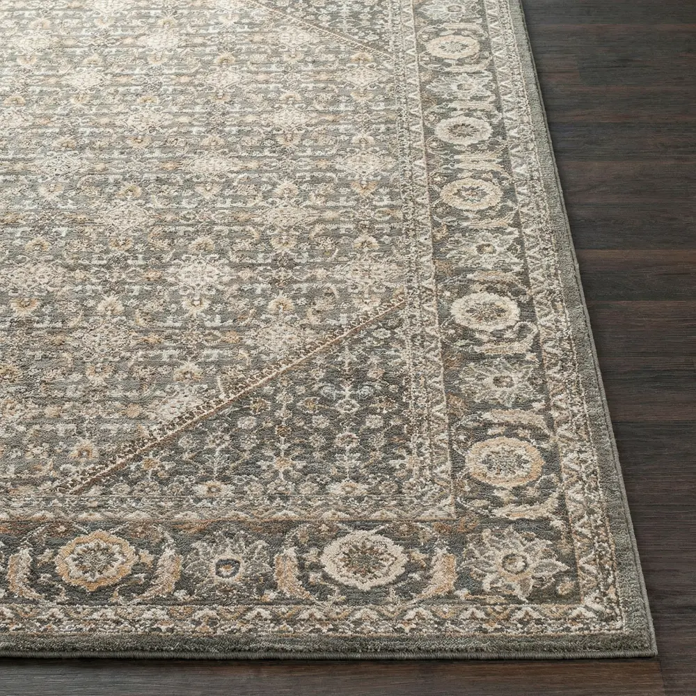Arda Vintage Green Blue Brown Traditional Boho Fringe Living Dining Bedroom ACZ2314 Rug - Image 6