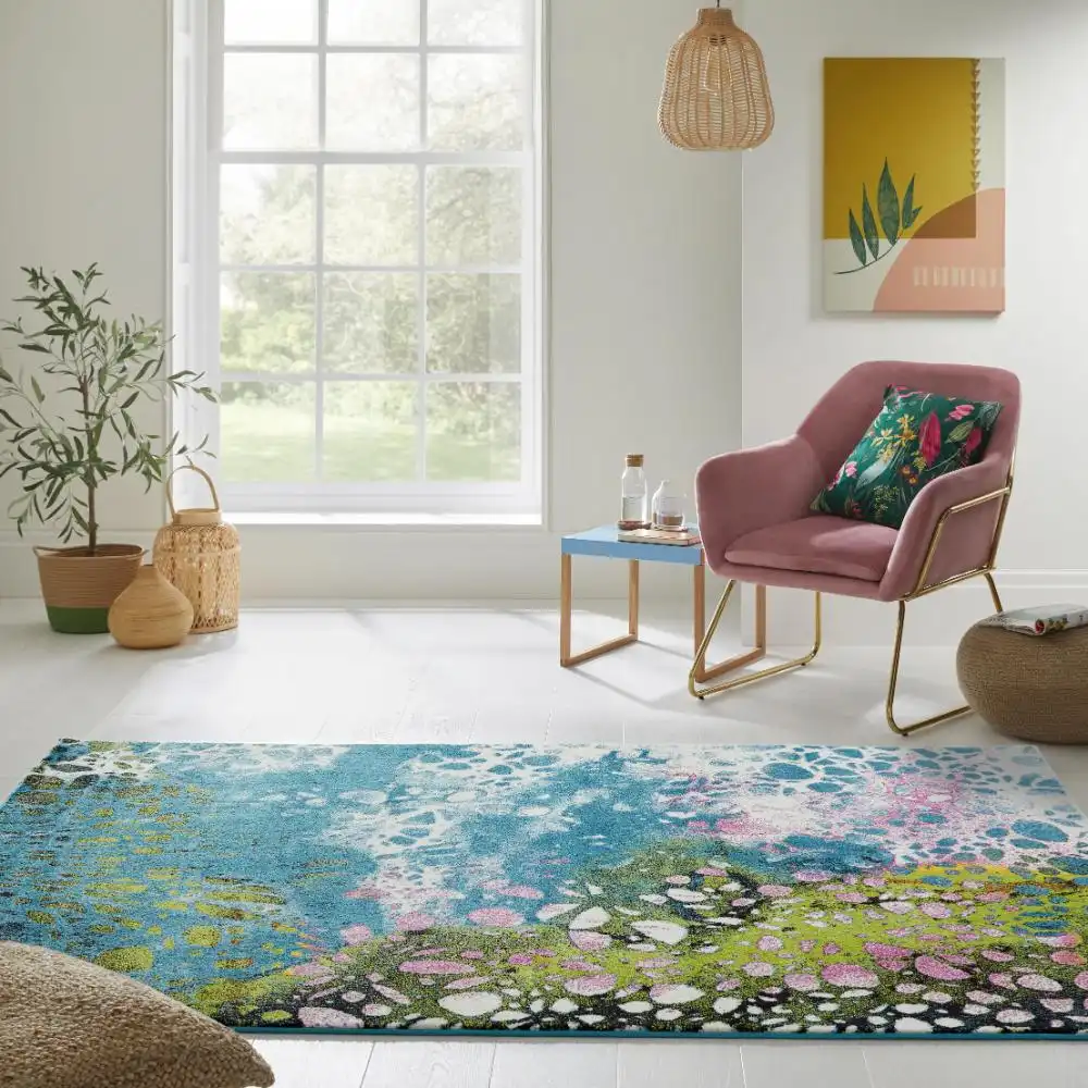 ART COLLECTION ART103 Blue Rug - Image 4