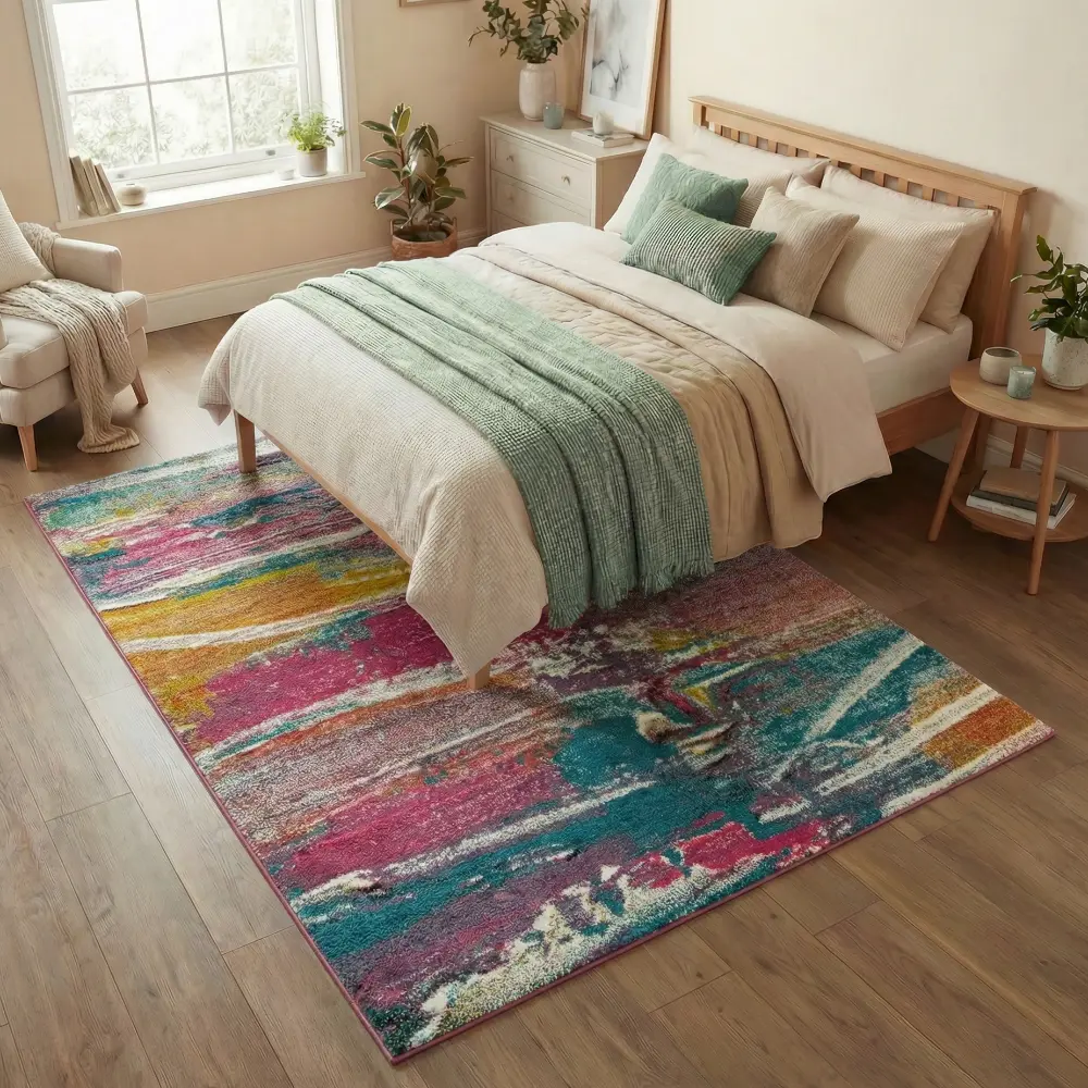 ART COLLECTION ART107 Light Multicolour Rug - Image 2