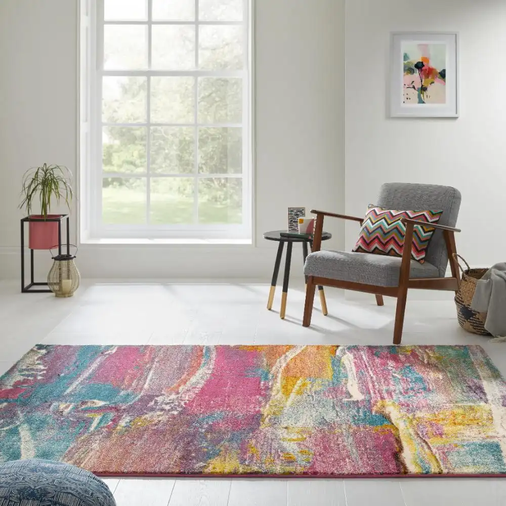 ART COLLECTION ART107 Light Multicolour Rug - Image 4