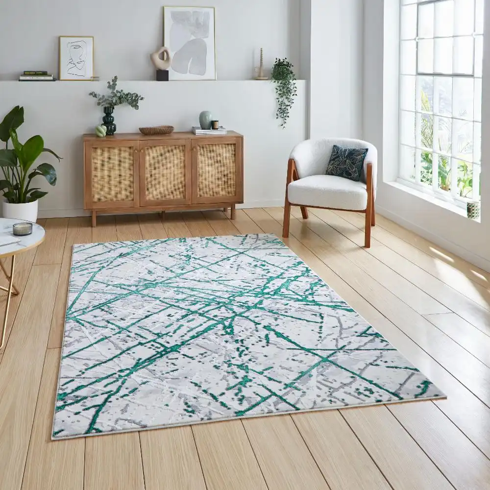 Artemis B8403A Green Silver Rug - Image 2