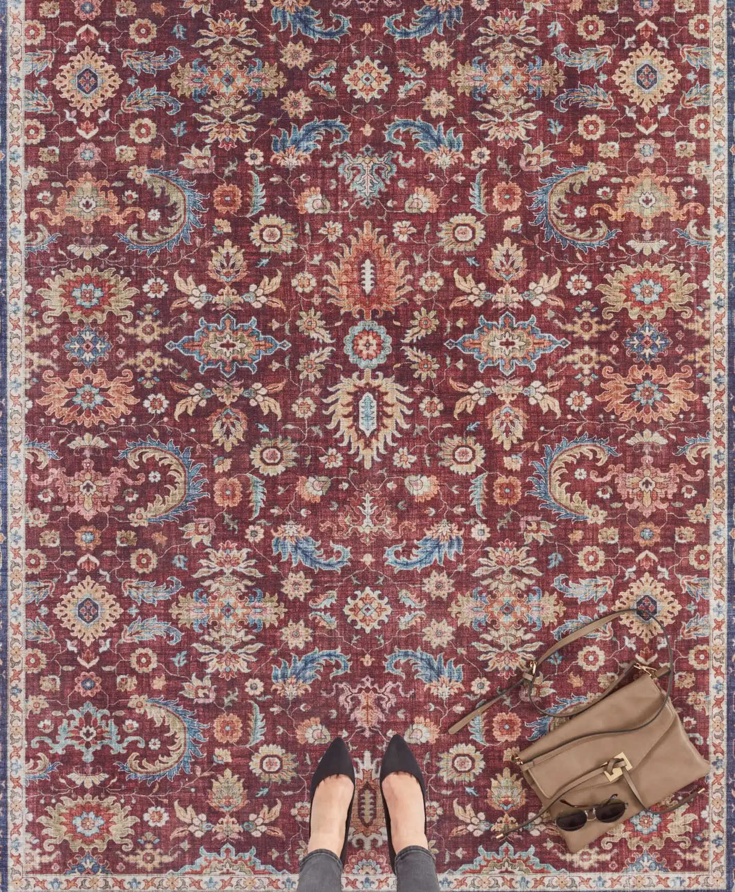 Asmar 104004 Vivana Bordeaux Rug - Image 4