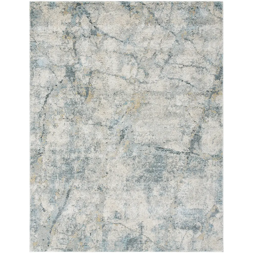 Avellino Abstract Grey Blue Beige Modern Marble High Pile Living Dining Bedroom AVL2307 Rug - Image 4