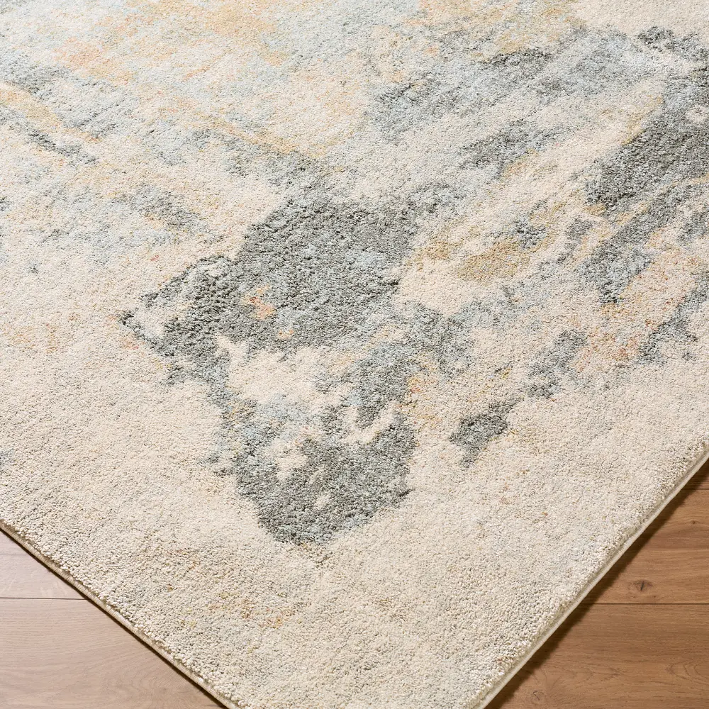 Avellino Abstract Grey Blue Beige Modern Marble High Pile Living Dining Bedroom AVL2348 Rug - Image 5