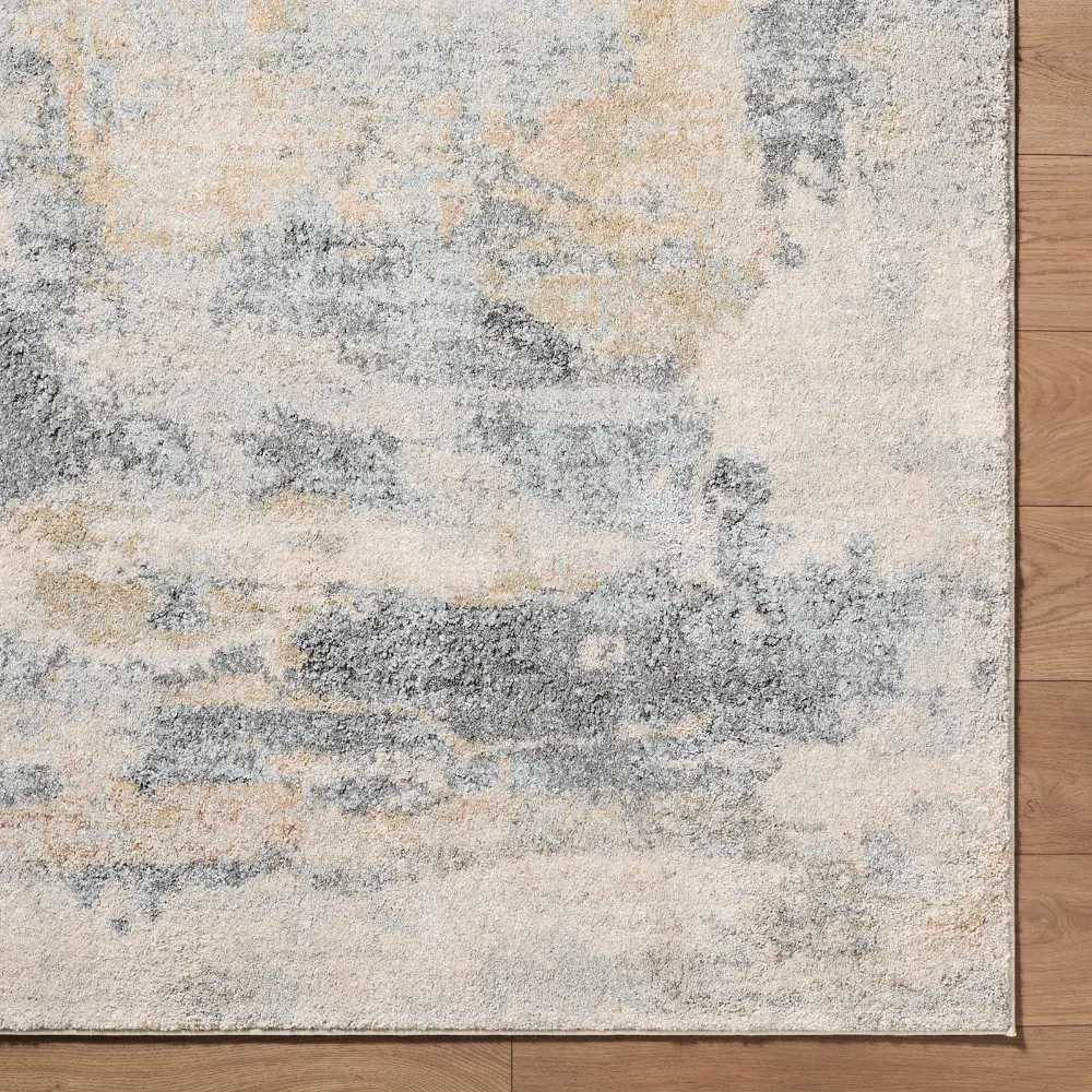Avellino Abstract Grey Blue Beige Modern Marble High Pile Living Dining Bedroom AVL2348 Rug - Image 6