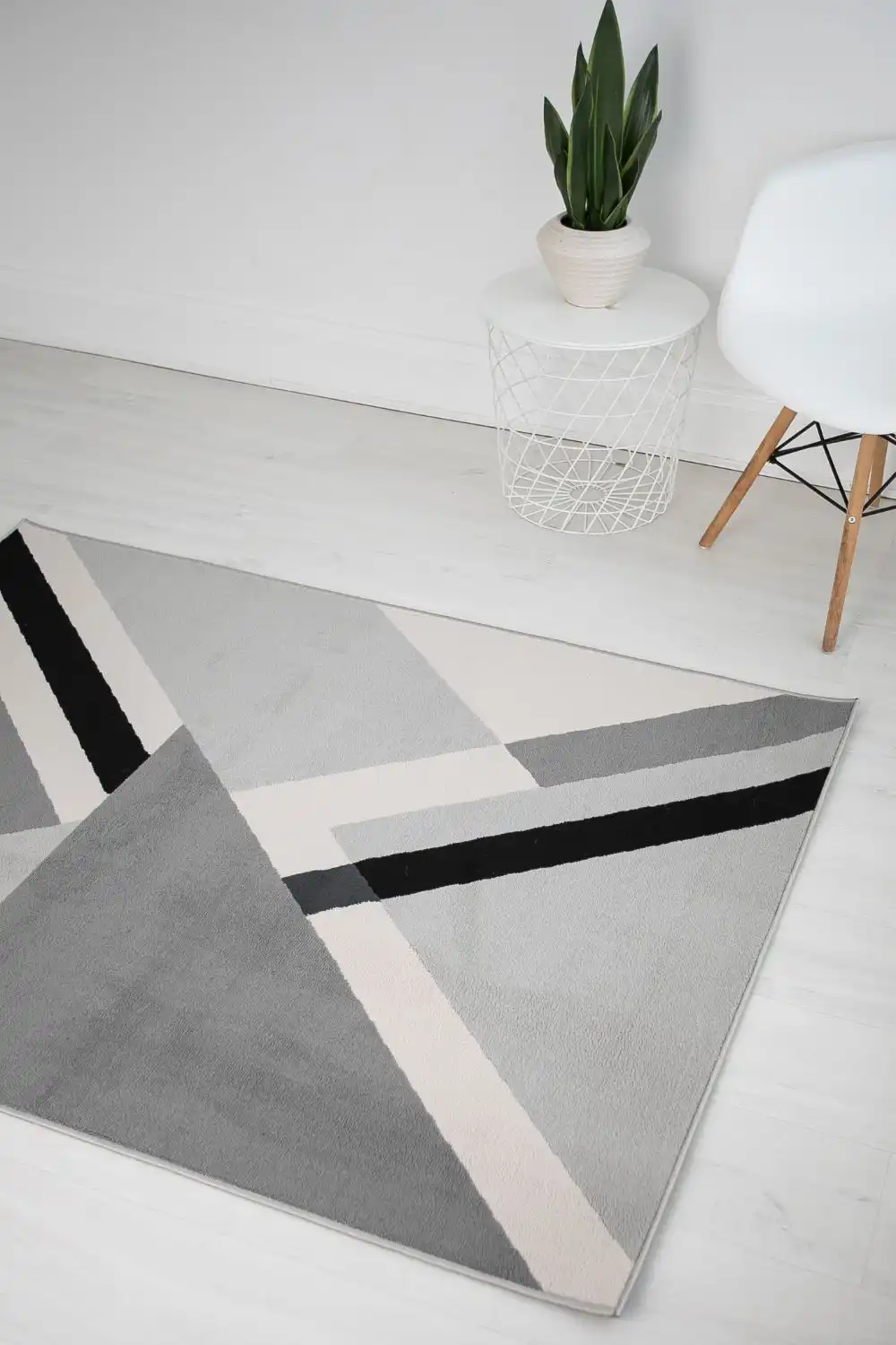 Balletto 186B Grey Black Rug - Image 2
