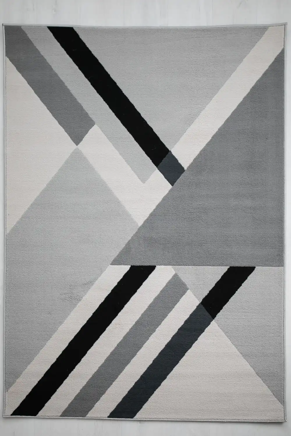 Balletto 186B Grey Black Rug - Image 4