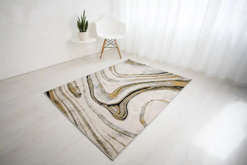 Balletto 18BA Anthracite Ochre Rug