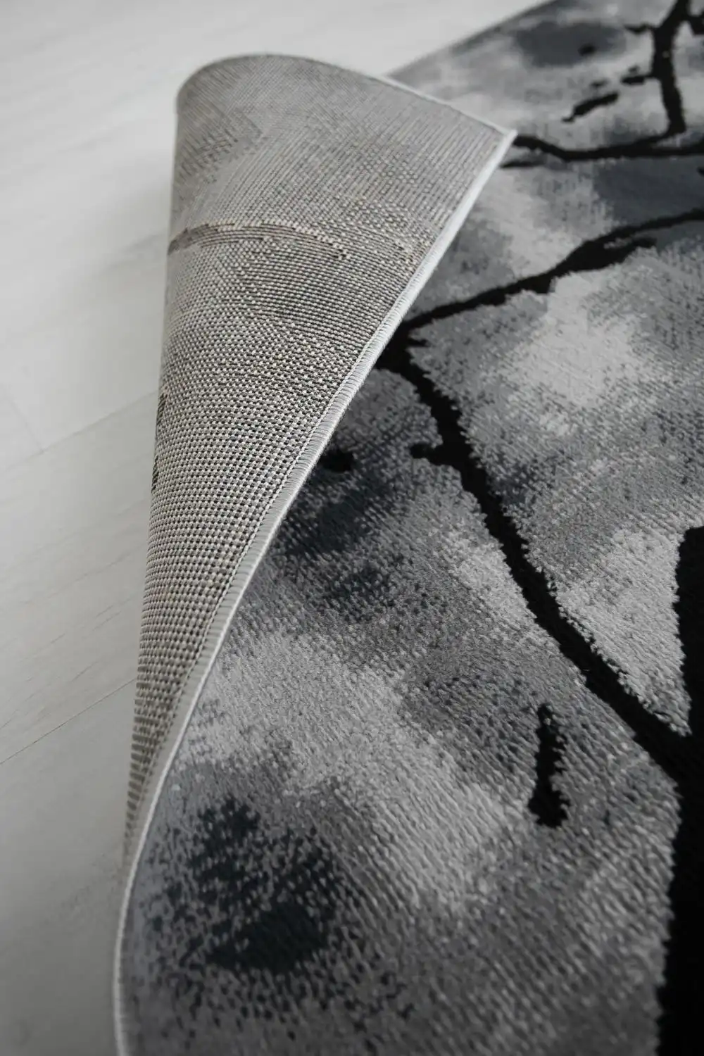 Balletto 19NA Anthracite Black Rug - Image 2