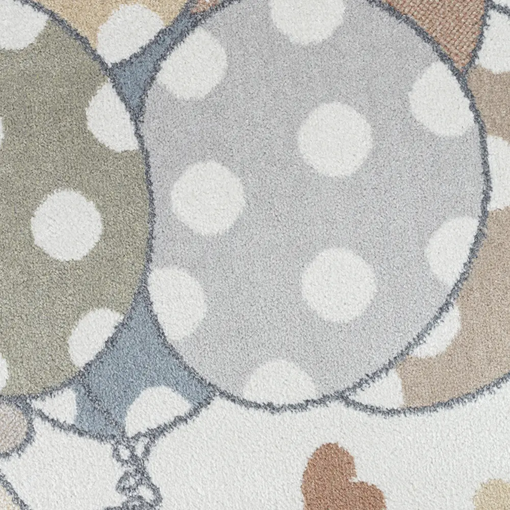 Ballon Buddy Kids Machine Washable Multicolour/Beige Bedroom Rug - Image 7