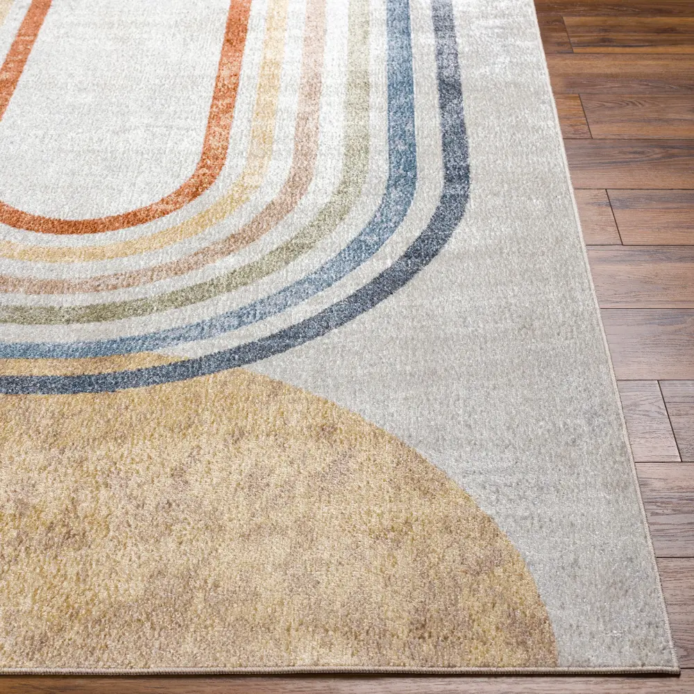 Barbara Machine Washable Modern Beige Rug - Image 2
