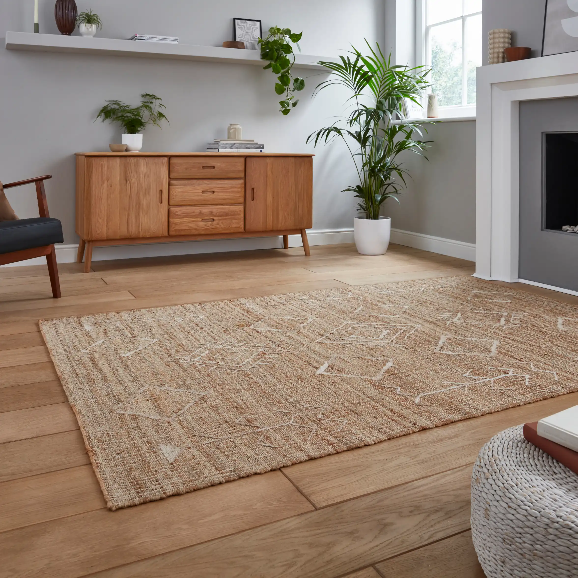 Bazaar Jute 24831 Natural Rug - Image 3