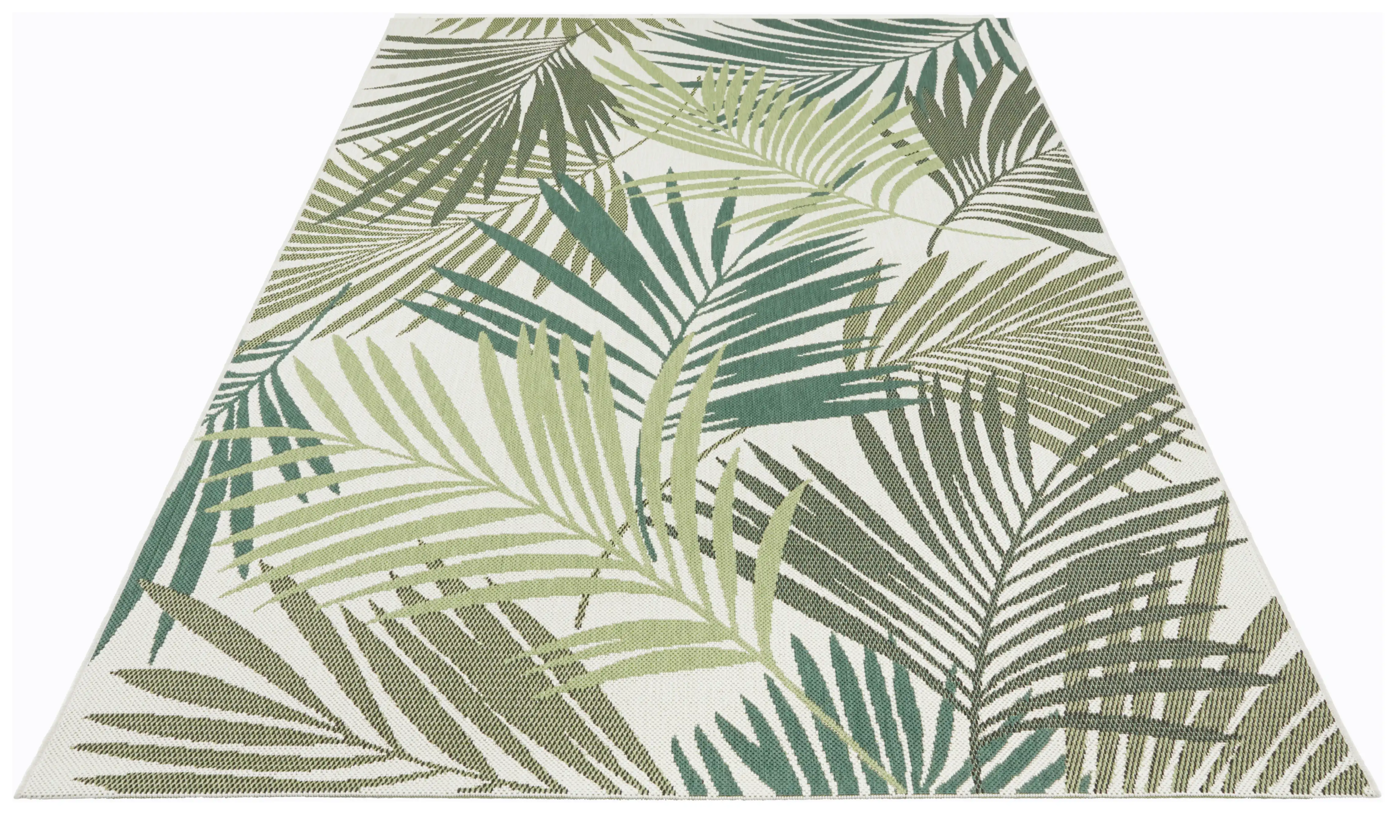 Beach 103843 Vai Green Cream Rug - Image 4