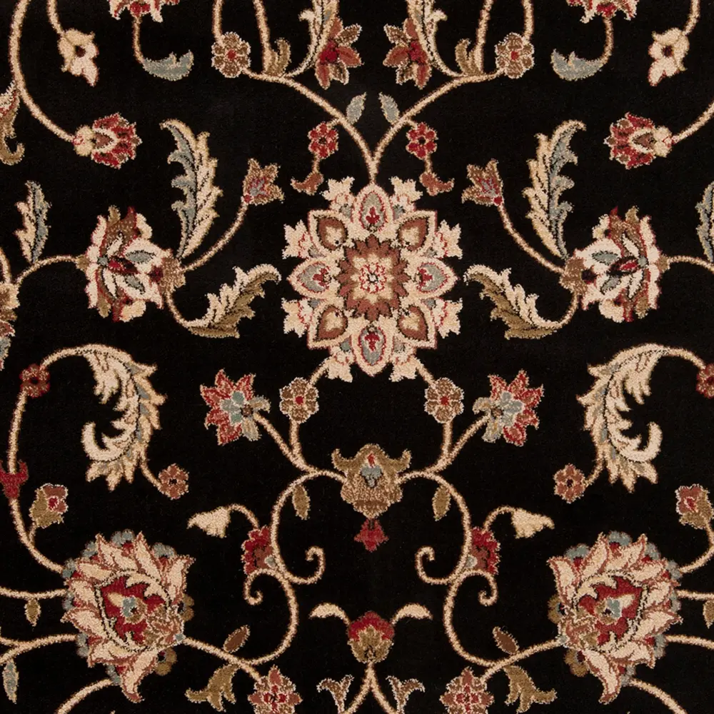 Bekuri Traditional Boho Black Rug - Image 2