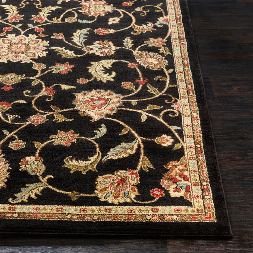 Bekuri Traditional Boho Black Rug - Image 6